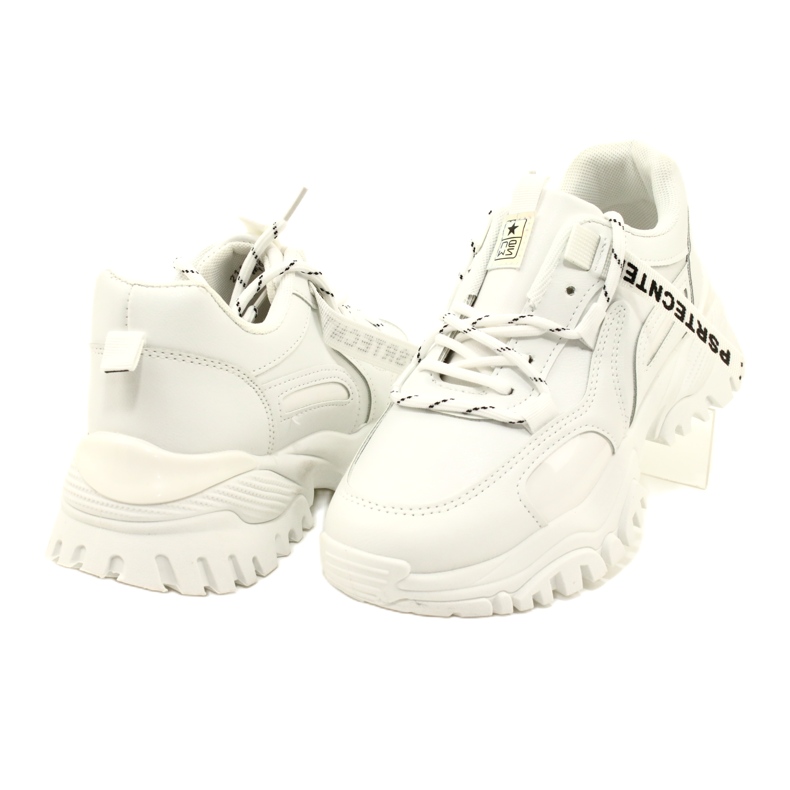 Evento Sportssneakers til kvinder Nyheder 21SP26-3925 hvid 5