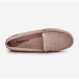 Kvinders gennembrudte mokkasiner Light Beige Rasirna 1