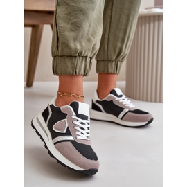 Dame sneakers med glitter sort Velaniela 2