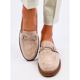 Vaux Khaki mokkasiner til kvinder beige 1