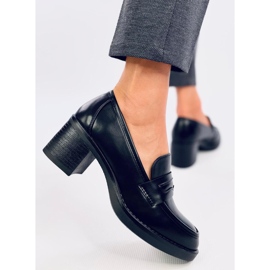 Ramona Black højhælede loafers sort 2