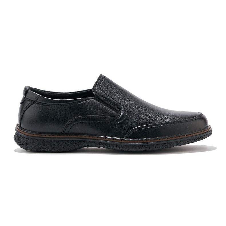 Sorte slip-on sko til mænd 1