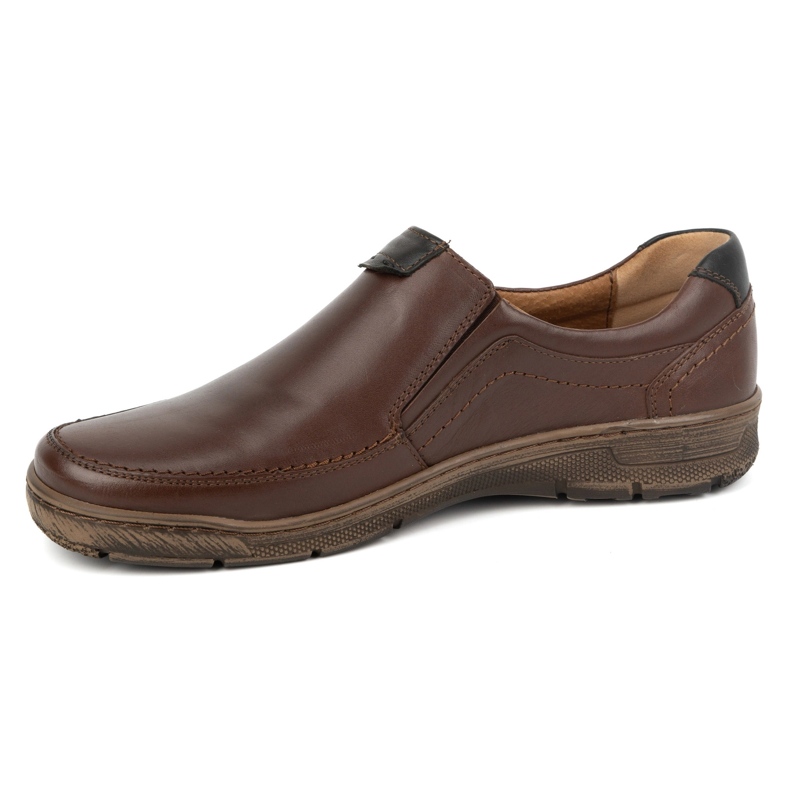 Kampol Herre afslappet slip-on sko 58KAM, brun 1