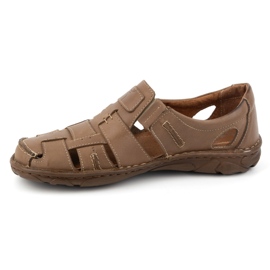 Olivier Herre sommer læder slip-on sko 902MP Sommer brun 1