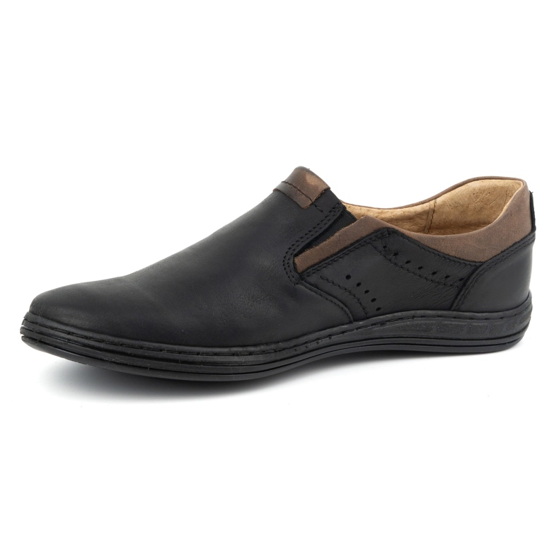 Polbut Herre slip-on sko 401 sort 1