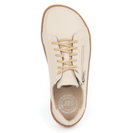 Olivier Dame minimalistiske barfodet lædersko model 1243, beige 7