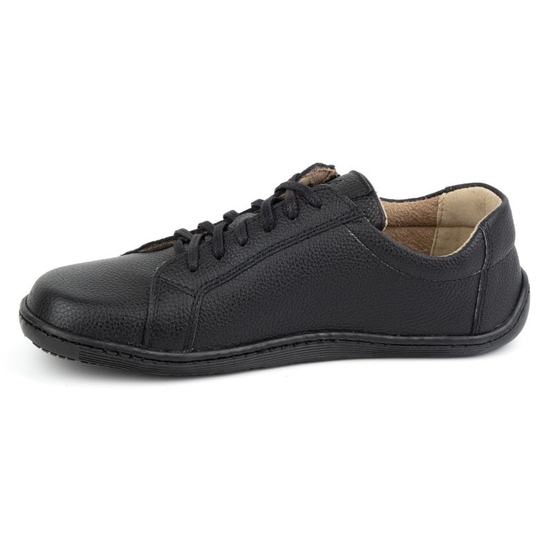 Olivier Dame minimalistiske barfodet læder sko model 1243 sort 2