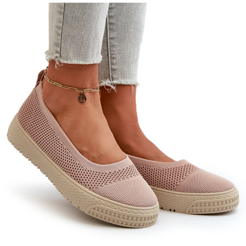 News Slip-on platform sneakers til kvinder, pink lyserød 4