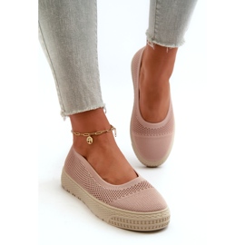 News Slip-on platform sneakers til kvinder, pink lyserød 2