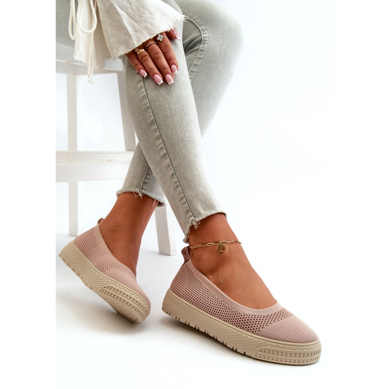 News Slip-on platform sneakers til kvinder, pink lyserød 3