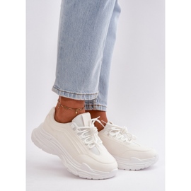 Sneakers til kvinder, sportssko med tyk sål, hvid Lerila 1