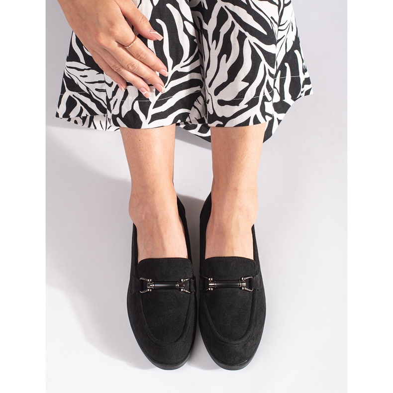Goodin Klassiske sorte ruskind loafers 2