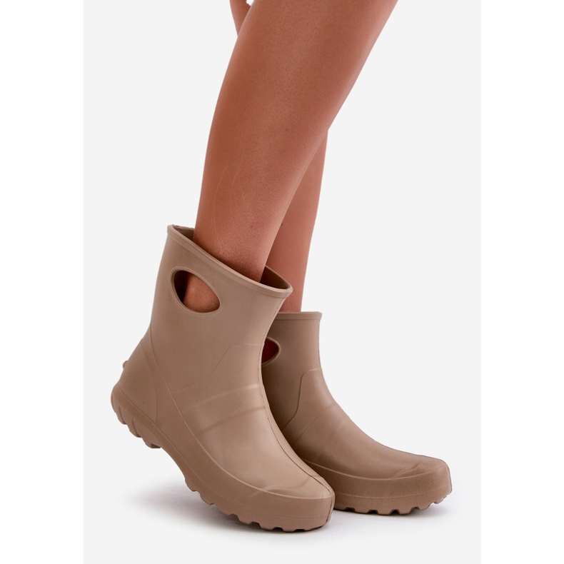 Vandtætte Wellington-støvler til kvinder LEMIGO Garden 752 Camel brun 1