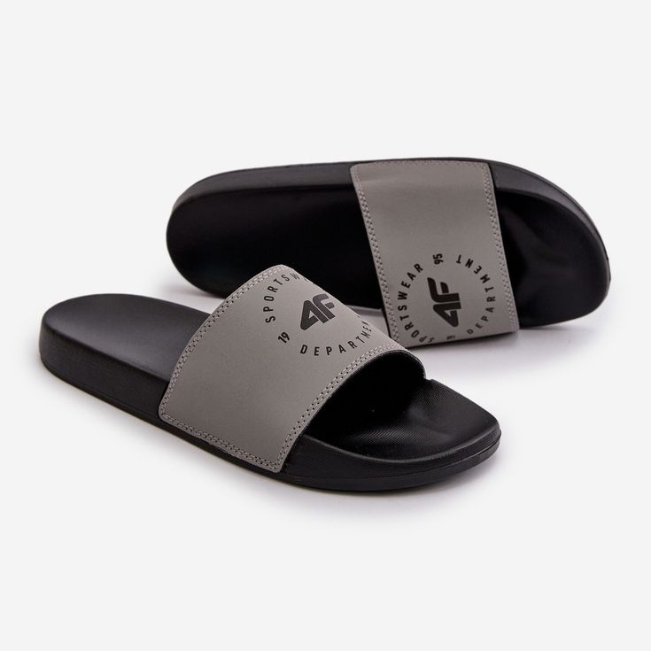 Herre-flip-flops 4FMM00FFLIM046-25S Grå 2