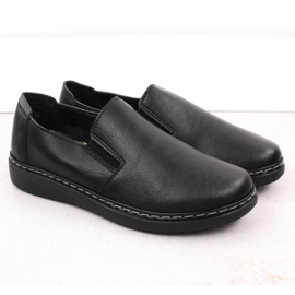 Komfortable slip-on sko til kvinder, sort Unisoft 5932 2