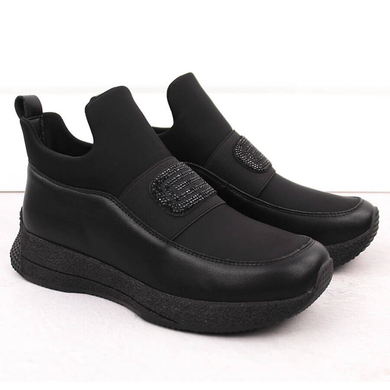 Slip-on sko til kvinder, sort Artiker 55C0035 2