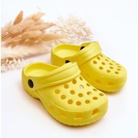 Børneskum Crocs Slides Gul Percy 2