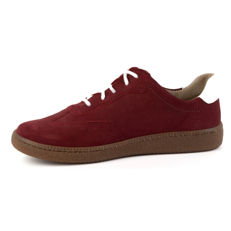 Olivier Dame lædersko Style 1259 bordeaux sneakers rød 1