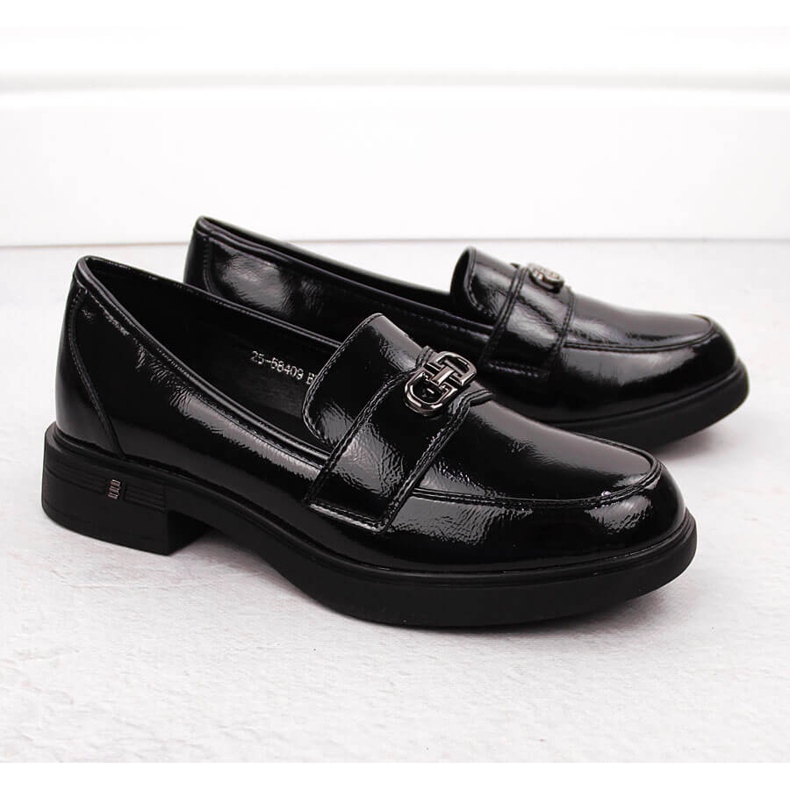 Damelak-moccasiner, sorte, Vinceza 58409 2