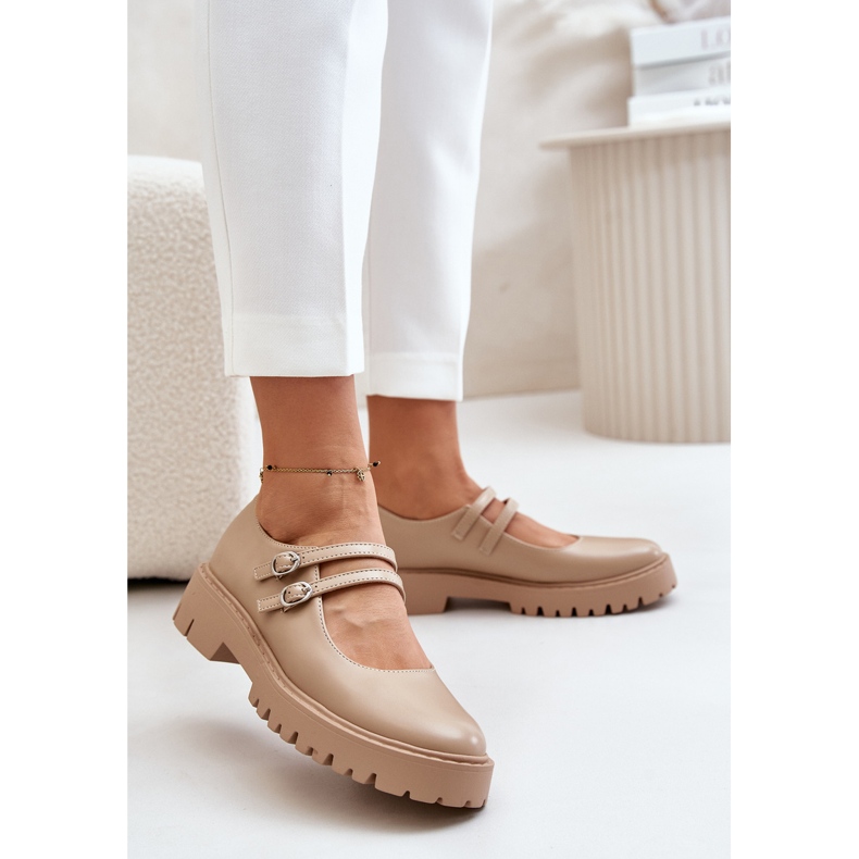 Damesko med stropper Beige Rialuna 2