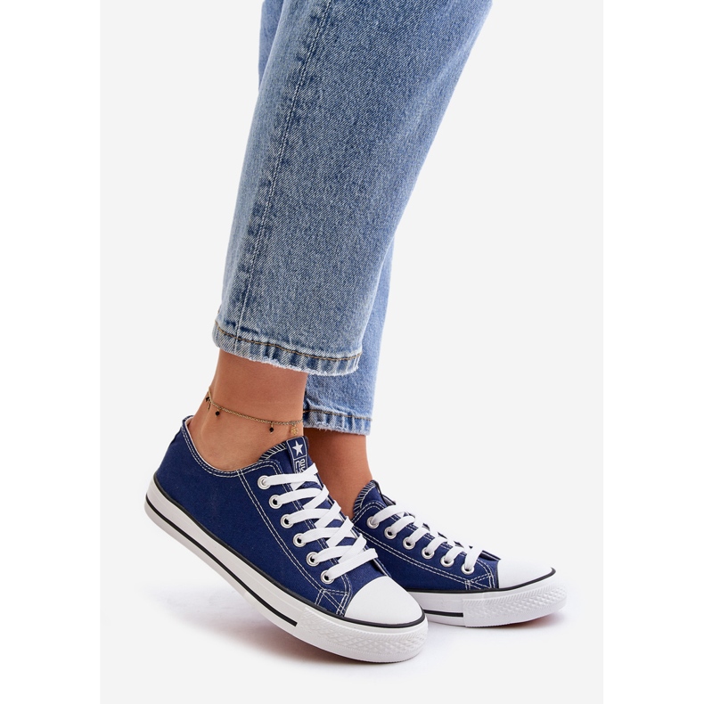 NEWS Kvinders klassiske marineblå Ecoma sneakers 1