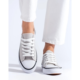 Shelovet grå klassiske sneakers 2