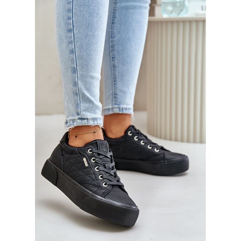 Isolerede platformssneakers til kvinder Big Star OO274A465 Sort 2