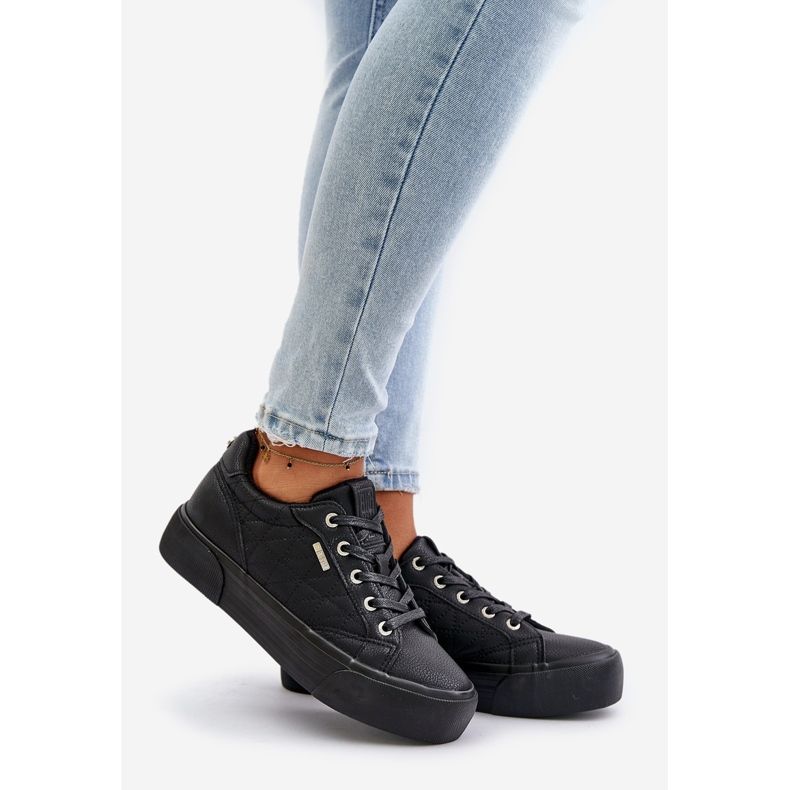 Isolerede platformssneakers til kvinder Big Star OO274A465 Sort 1
