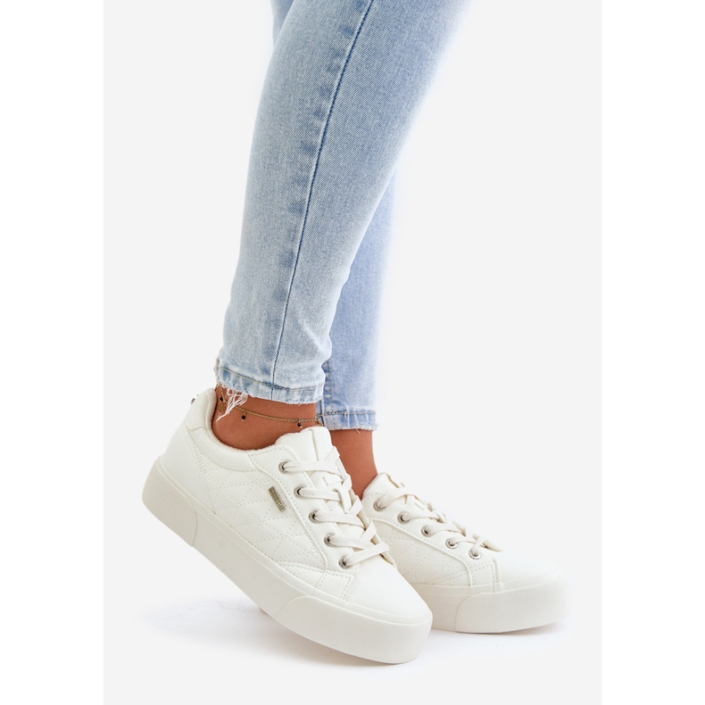 Isolerede Platform Sneakers til kvinder Big Star OO274A464 Hvid 1
