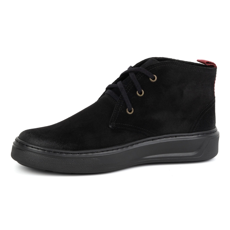 Chukka herre lædersko KAMPOL 109/35 Sw, sort 1
