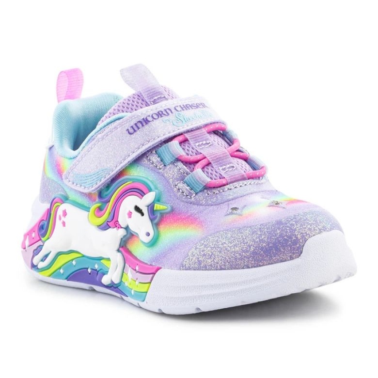 Skechers S-Lights Pige Unicorn Chaser sko 302298N-LVMT lilla 1