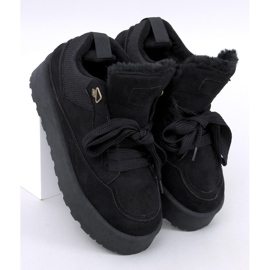 Skinner Sorte isolerede platformssneakers 1