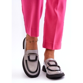 Vinceza lakmokkasiner til kvinder, grå 6
