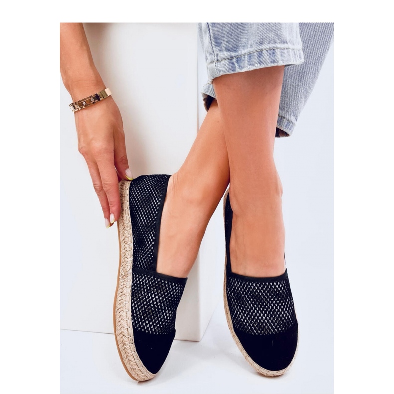 Alika Black espadriller til kvinder - Inello sort 1