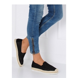 Sorte espadriller til kvinder 6602 Sort 1