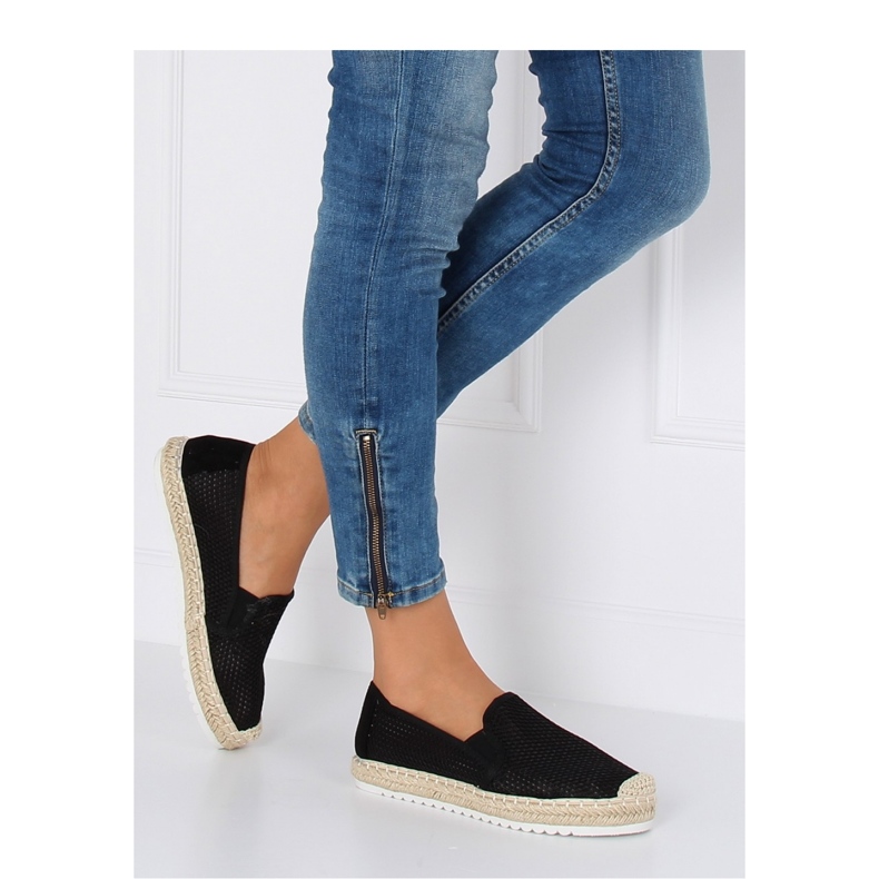 Sorte espadriller til kvinder 6602 Sort 1