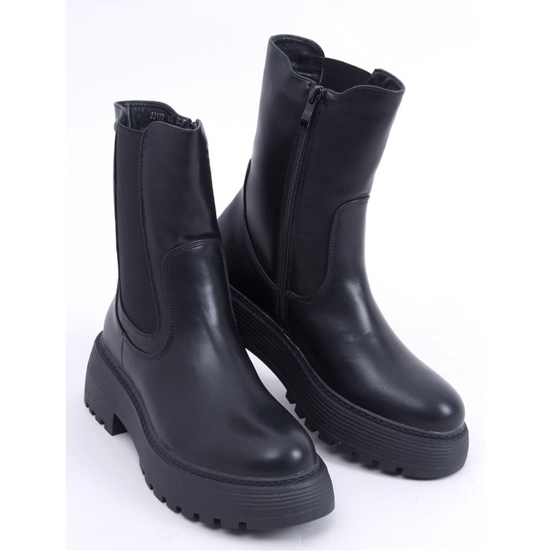 High-top Chelsea støvler Sort 1