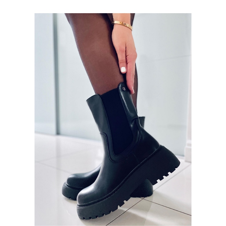 High-top Chelsea støvler Sort 2