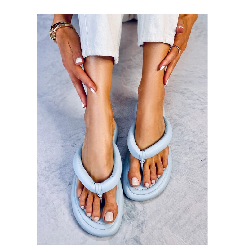 Blå flip flops til kvinder 1