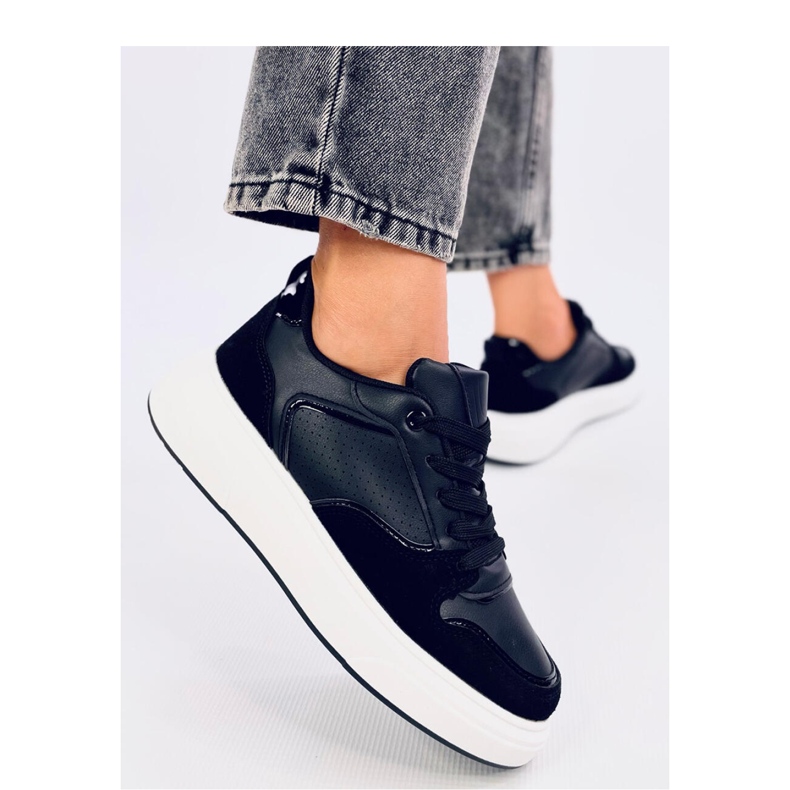 Restante Black højsålede sneakers - Inello sort 2