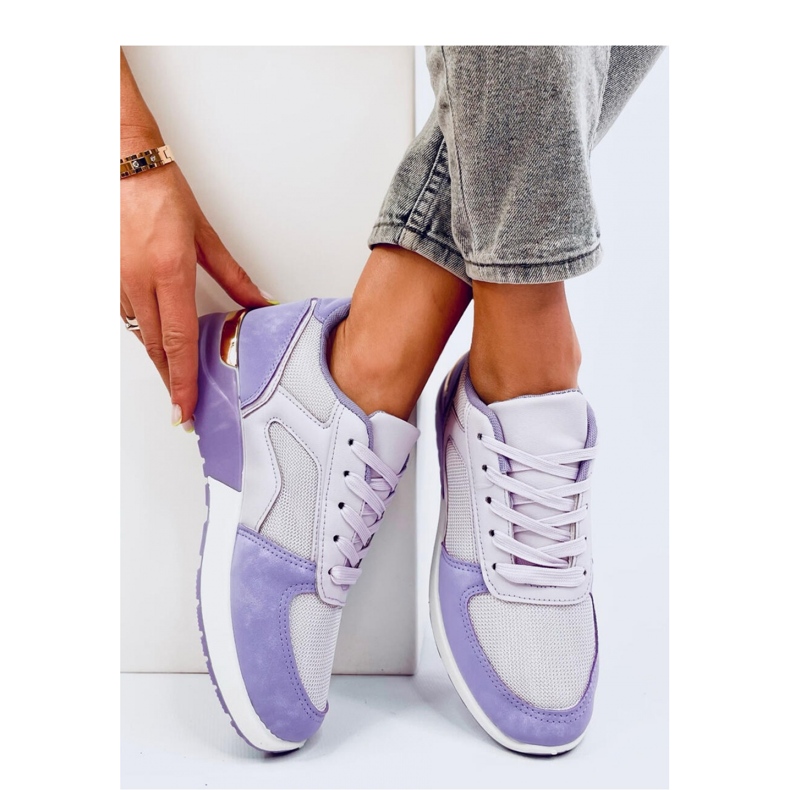 Lilla lyse damesneakers 1