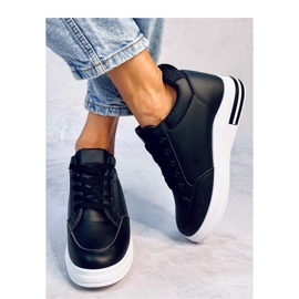 Sneakers med kile til kvinder Sort 1