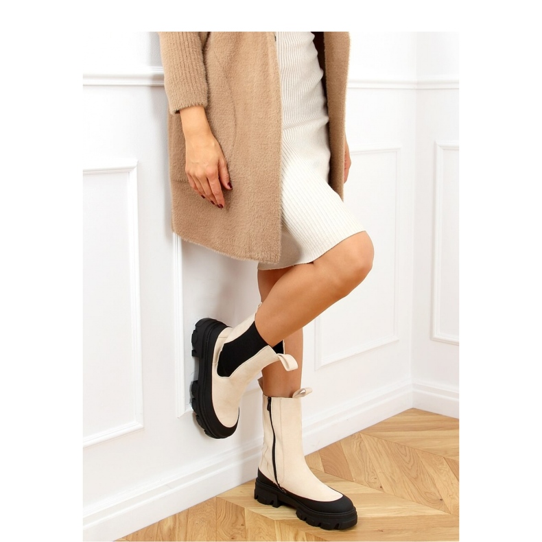 Beige Chelsea støvler 2