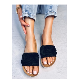Dameflip-flops med høj sål, sort 1