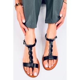 Flade sandaler til kvinder Sort 2
