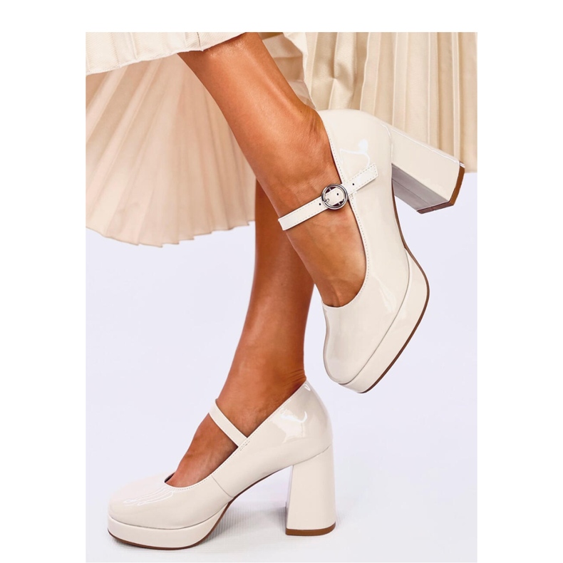 Sorel Beige platformspumper - Inello 1