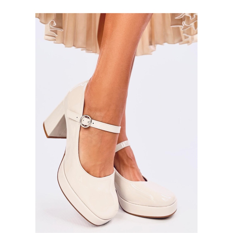 Sorel Beige platformspumper - Inello 2