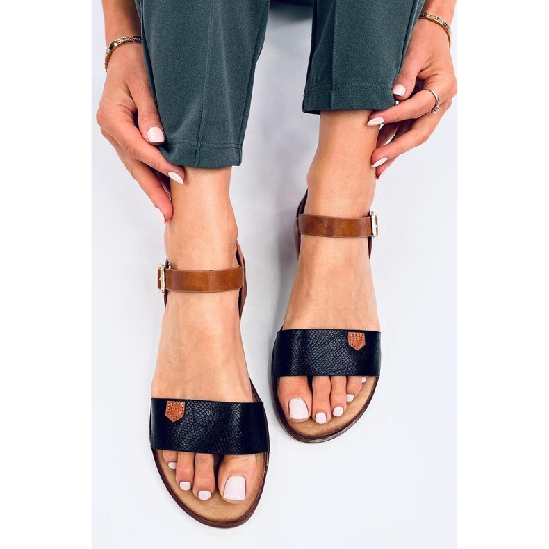 Sorte damesandaler 1
