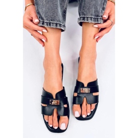 Daudi Black flip-flops sandal til kvinder - Inello sort 1