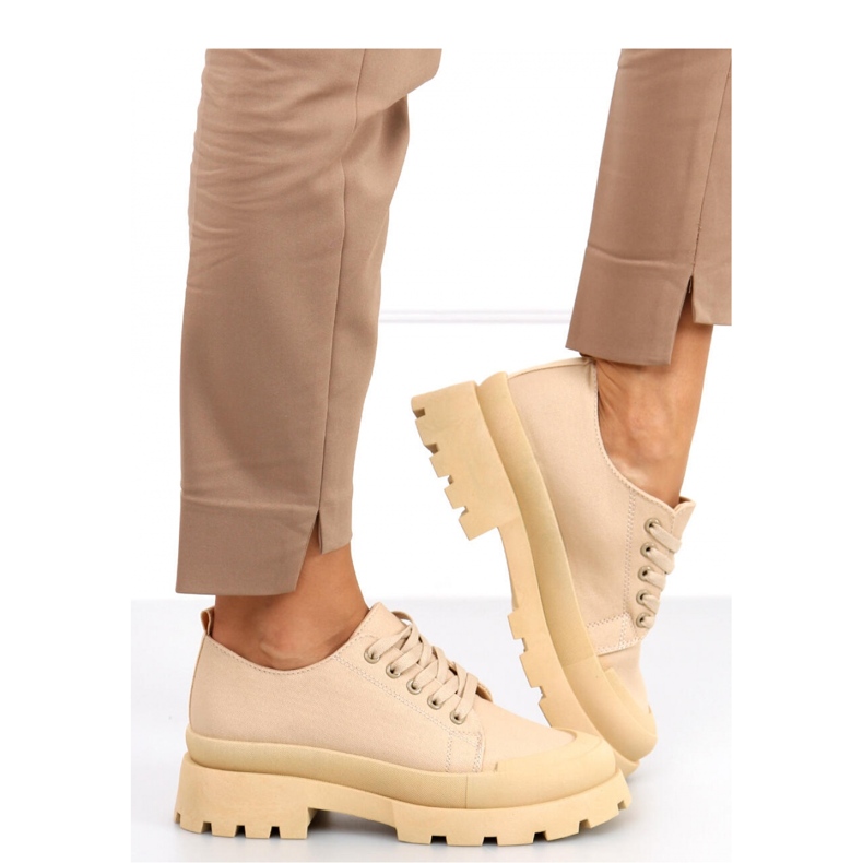 Golv Khaki vandresneakers - Inello beige 2